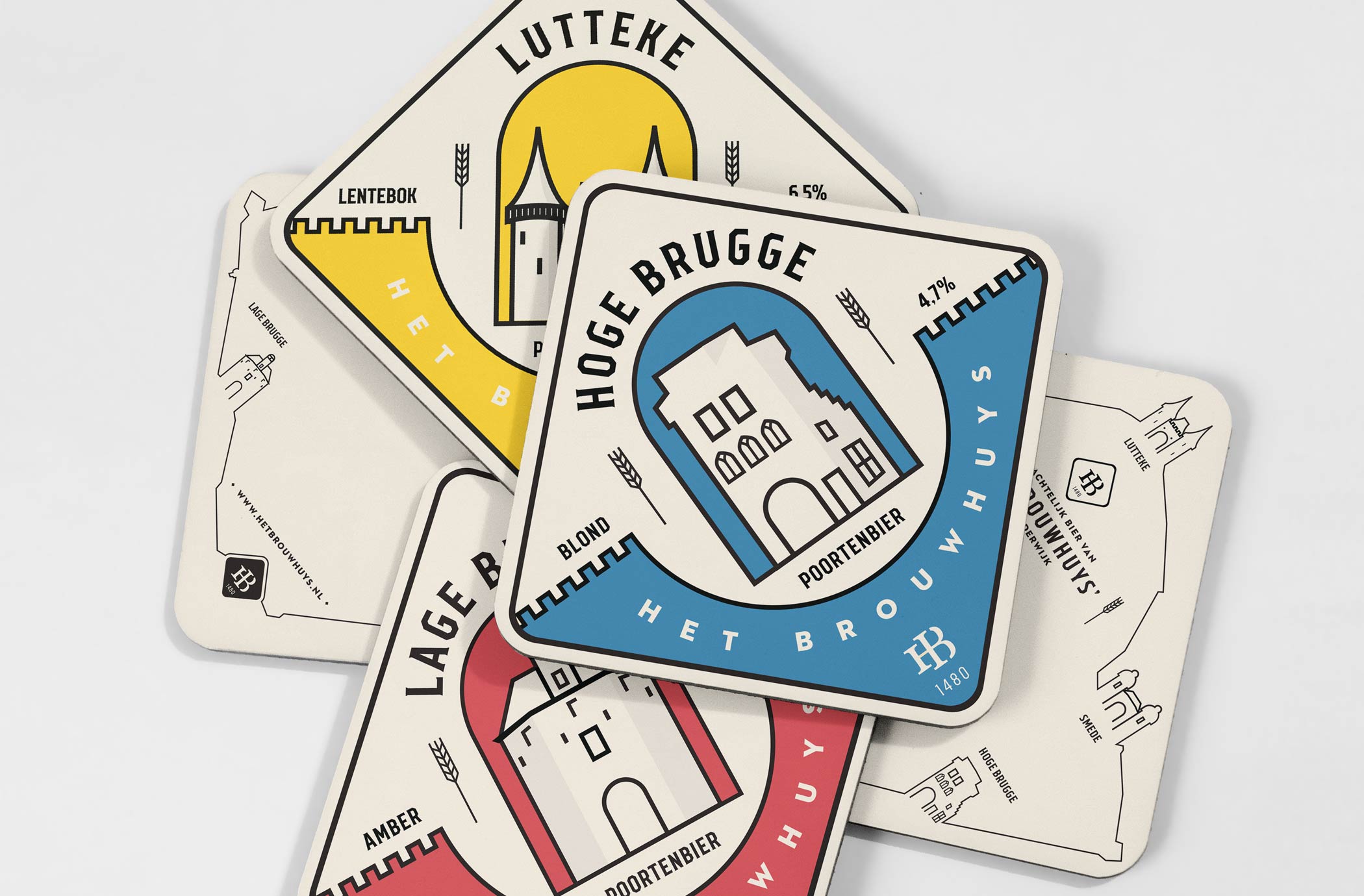 mockup coasters poortenbier Het Brouwhuys