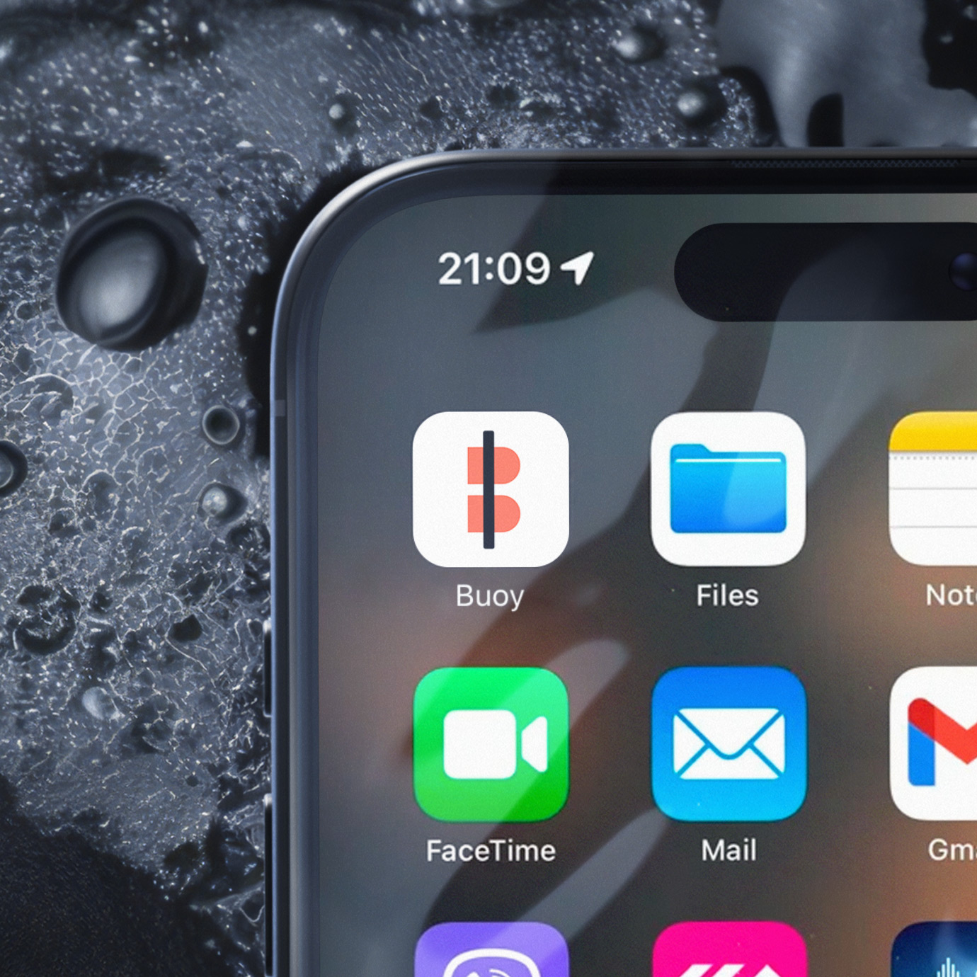 phone app with buoy logo