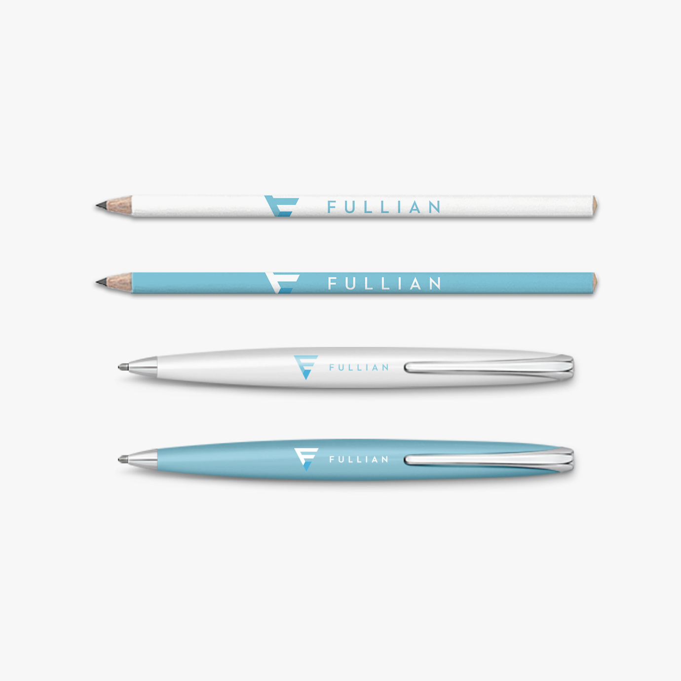 mockup Fullian pens and pencils